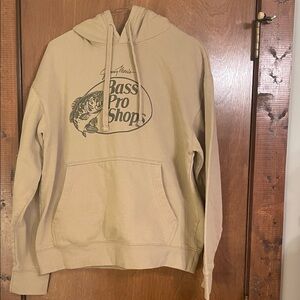Bass Pro Shops Beige Hoodie with Logo